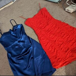 Windsor Red and Blue Mini Dresses